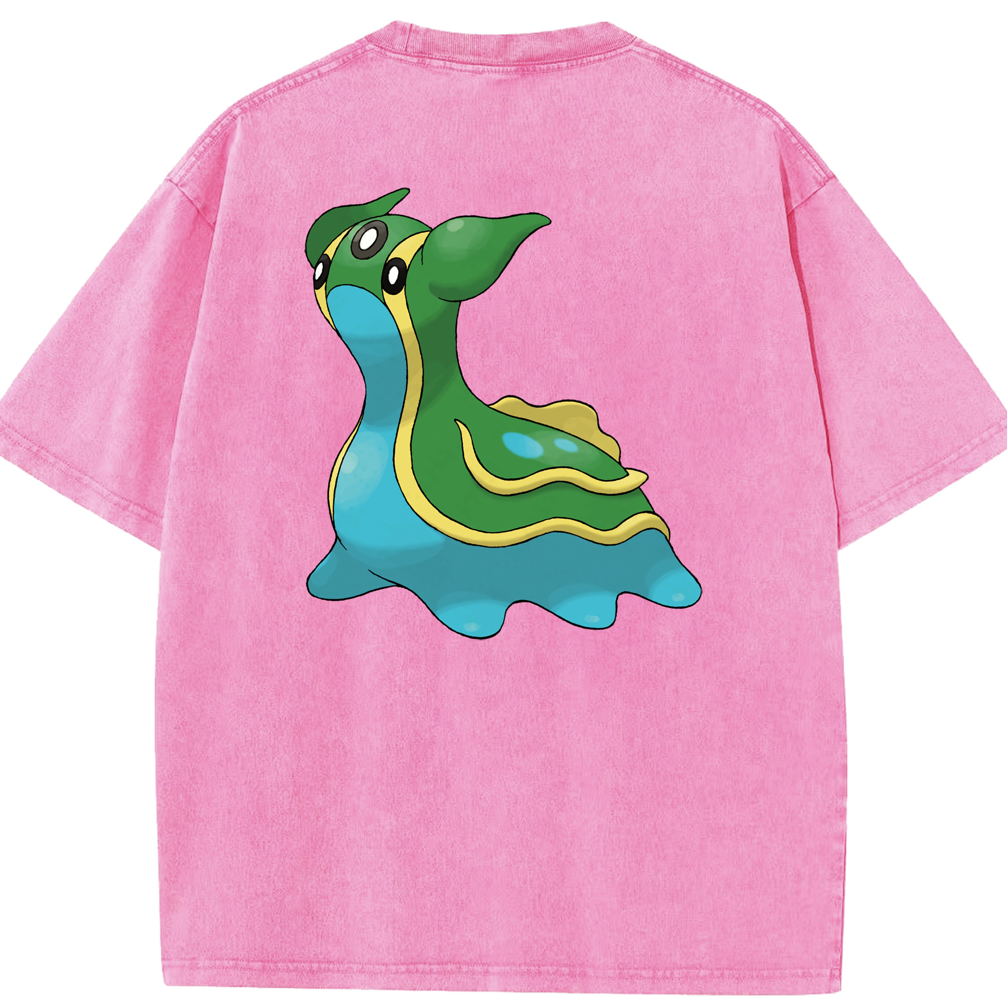 （画像用） ポケットモンスター Pokémon 綿100% ヴィンテージ風 半袖Tシャツ（背面プリント）